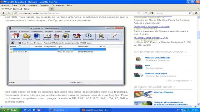 VIDEO AULA DE WINRAR