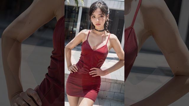 [AI LOOKBOOK 19] 빨간 원피스/Gorgeous Temptation ai lookbook /19 girl 룩북 namorada 美女 ルックブック novia corean