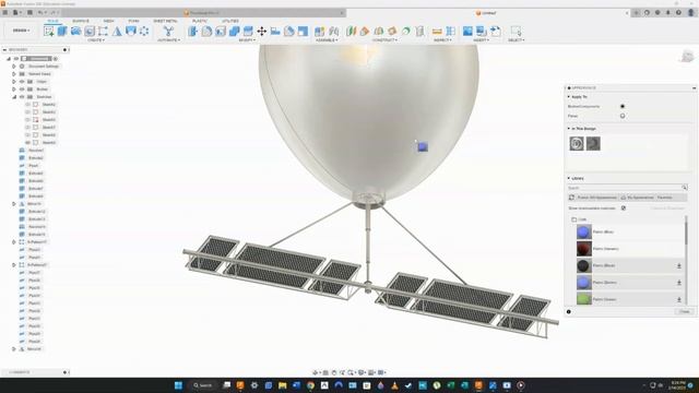 Spy / Surveillance Balloon Digital Render (Fusion 360) #FUSION360 #autodesk