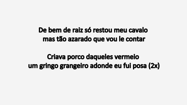 Sem Paia e sem Fumo - Mano Lima - Karaokê TCHÔ