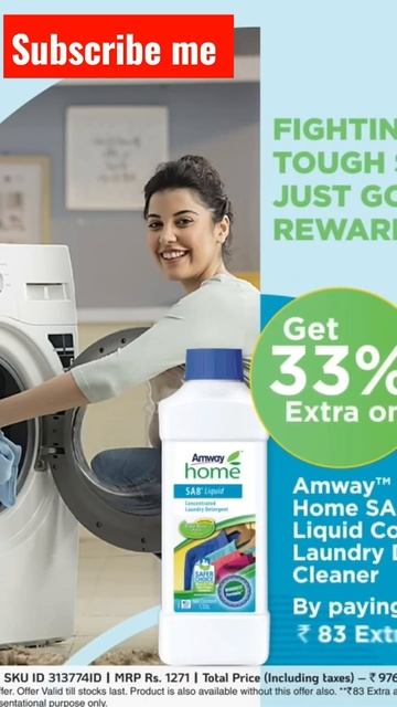 #amway home #SA8 laundry detergent liquid easy to clean your clothes organic product#shortsfeed |