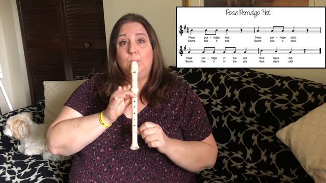 "Pease Porridge Hot" on Recorder