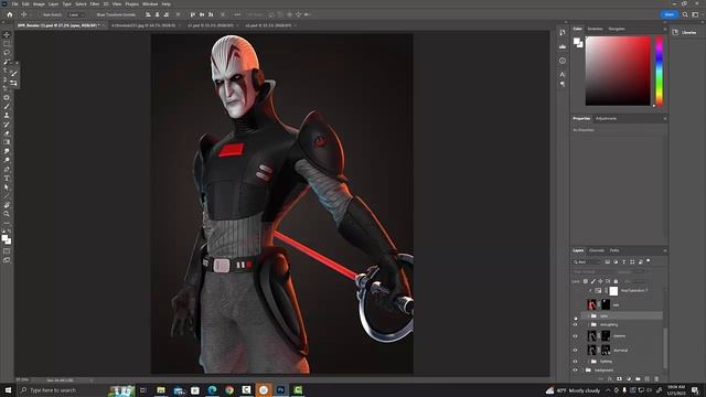 Zbrush Render Paintover - Process Video