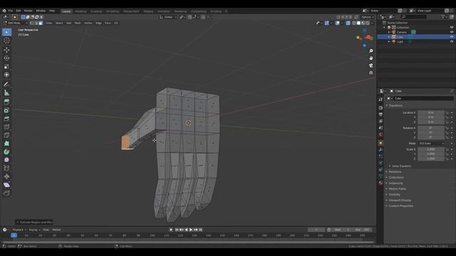 blender tutorial hand modeling