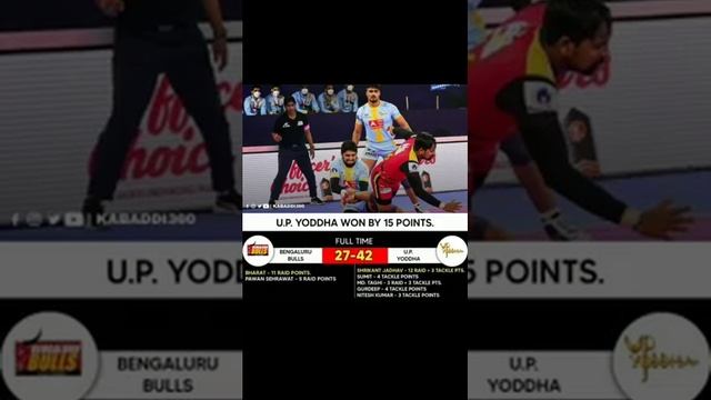 Up yodha vs bengluru bulls kabaddi match highlights 2022 || Pro kabaddi league 2022