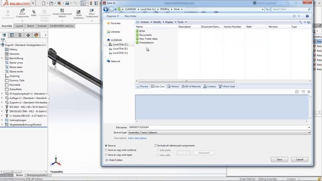 SOLIDWORKS PDM Copy Tree for new designs