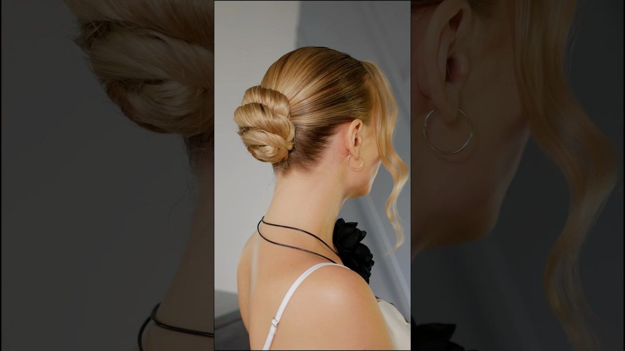 Гладкий пучок с помощью стик-воска lumeria  Артикул wb - 183365141  #hairtutorial #hairstyles