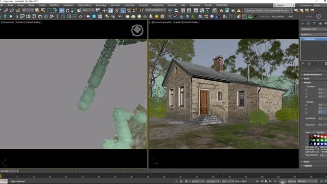 How to make 3d house ,Multi Scatter part 01 , 3ds max tutorial