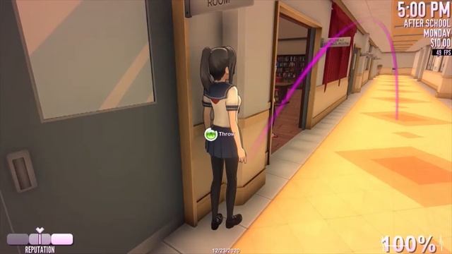 Tirar un petardo en Yandere Simulator (Animación conceptual)