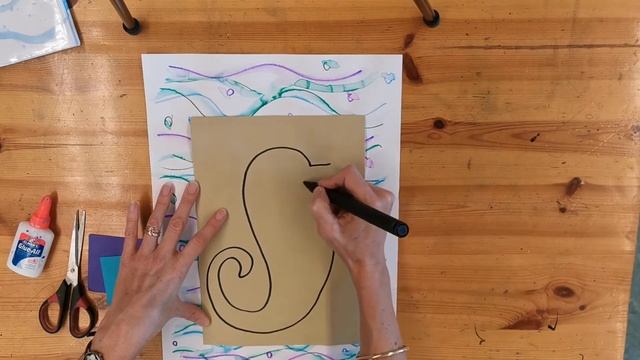 Mr. Seahorse, inspired by Eric Carle
