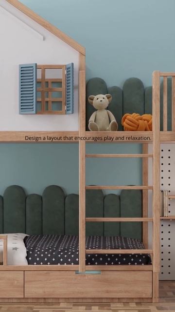 Beautifully Designed kids space | Red Closet #interiordesign #shorts #viral #trending #ytshorts #yt