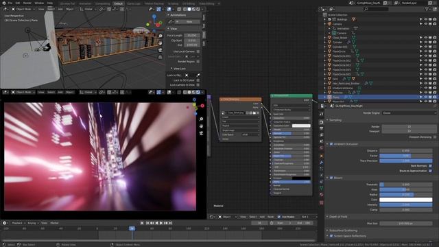 Breakdown of "Drift City" (Codename) : Full Blender/EEVEE project (No Sound)
