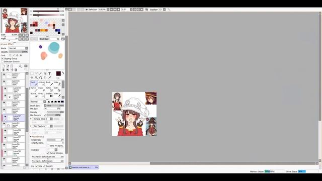 [Speedpaint] Мегумин (взрывная лоля) (16+)