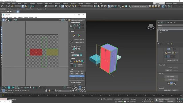 Unwrap UVW -  3DS MAX UV Class 01