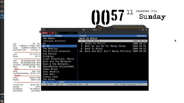 cmus tutorial -- music from terminal