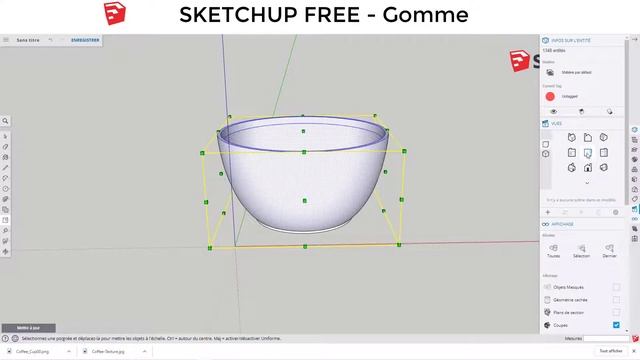 Sketchup Free - 22 - Gomme / Eraser