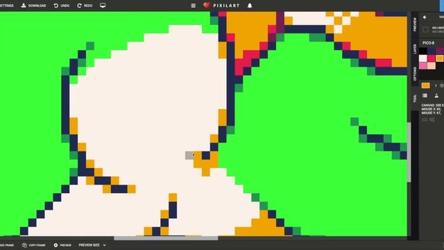 Pixel Art Timelapse- Yoshi