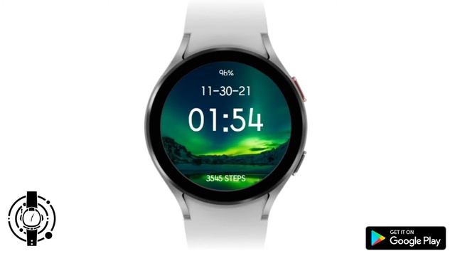 Animated Galaxy Aurora Borealis Space Watchface