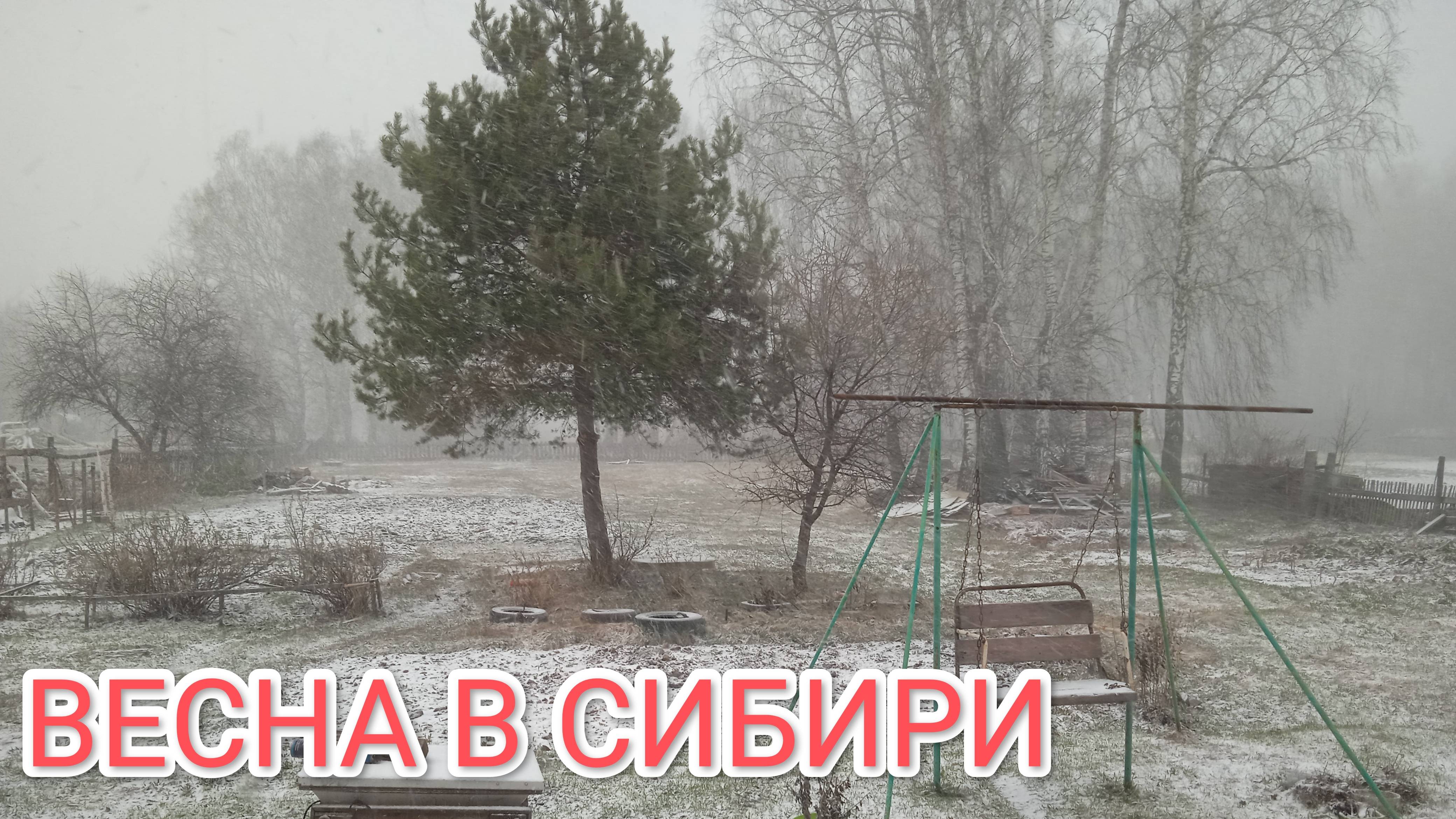 Во всем мире говорят про глобальное потепление а у нас в Сибири все по прежнему