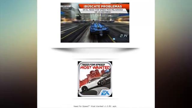 Need for Speed Most Wanted .apk (ultima versión)