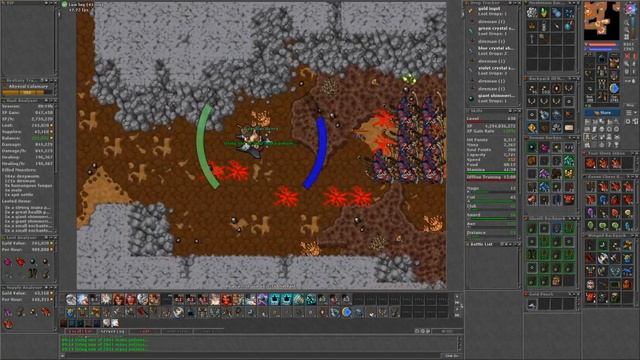 TIBIA: EK HUNT SOLO #36 DIREMAWS ( DENTRO DA WARZONE 6 )