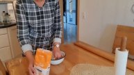 Уборка после гулянки. Суп с домашней лапшой. Пирог с персиками.