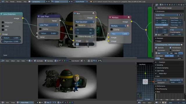 Some ways to use the compositor in Blender