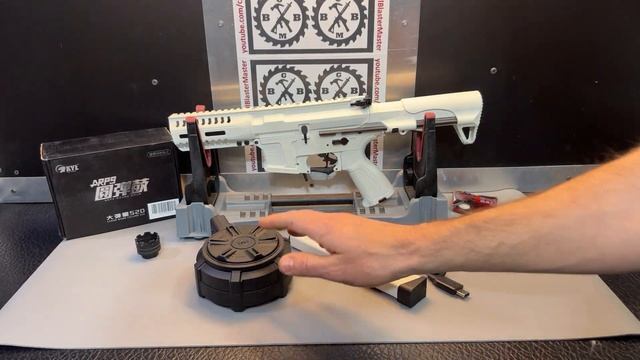 NEW!! (TOY!!) - ARP9 V4.0 "Storm Trooper" Gel Ball Blaster from AKGELBLASTER - Plus Drum Mag!