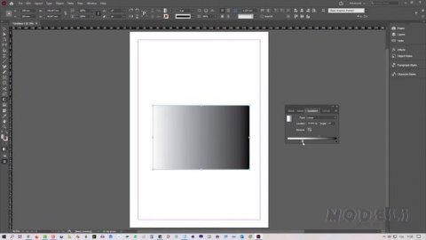 כיצד לשנות מעברי צבע באמצעות השימוש בכלי הגרדיאנט (Gradient) באינדיזיין (indesign).