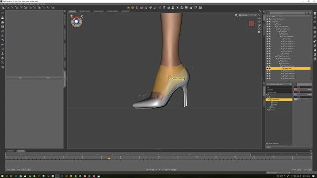 Daz studio Walking Animation and shoes Marvelous Designer tutorial