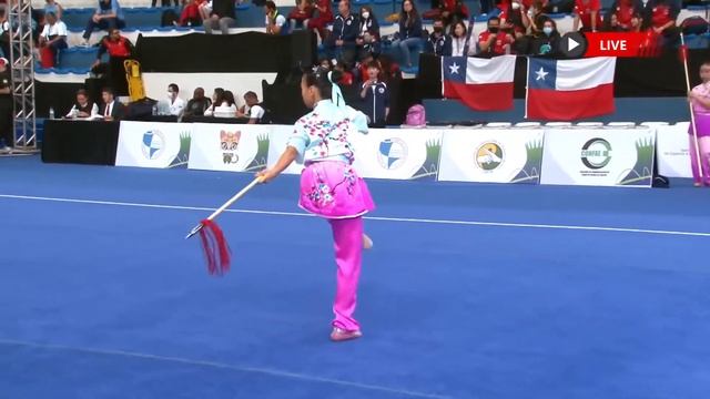 Malina Nguyen (USA) - Group C Qiangshu, Silver medal- 13th Pan American Wushu Championships 2022