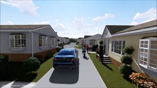 WPH Group Yew Tree Park Homes Meadow View (EAST) Animation Illustration