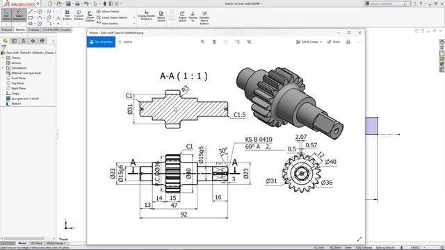 SolidWorks Exercise 30 | SolidWorks Tutorial | SolidCad