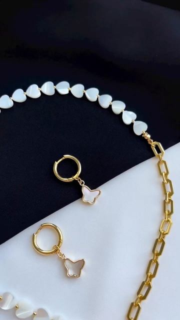 Колье и серьги. Цена 5600₽. #чокер #чокеры #handmade #чокерсжемчугом #жемчуг