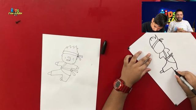 How to draw Karate Kids