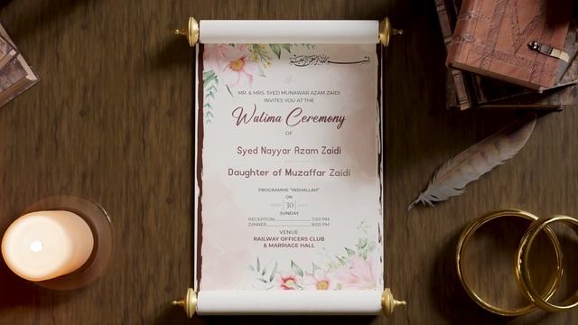 3D Wedding Invitation Made in Blender | SyedsLab