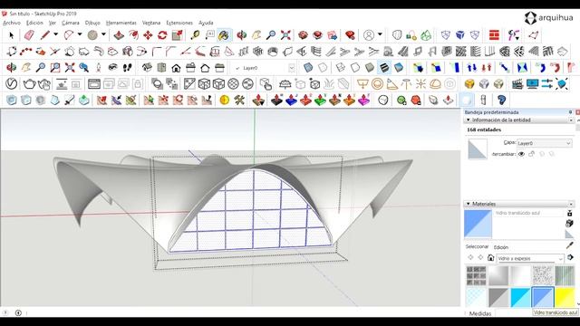 Hyperbolic Paraboloid Model in SketchUp