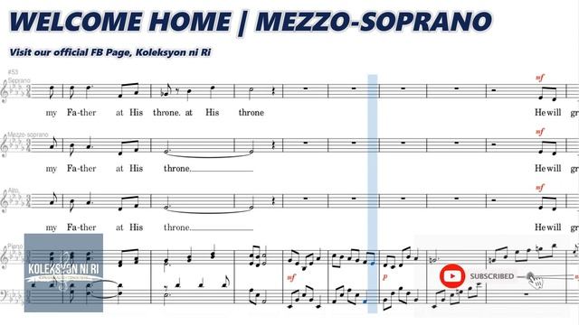 Welcome Home  | Mezzo-soprano | Piano