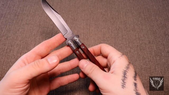 Foxxy Reviews: Bear & Son - Cocobolo Handle Butterfly Knife (Model CB17)
