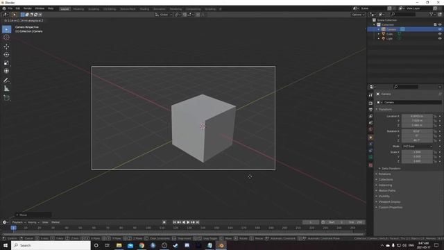 Camera Movement in Blender