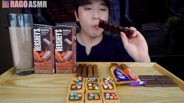 ASMR MAGNUM CHOCOLATE ICE CREAM DESSERT MUKBANG モッパン 韓国 男 お菓子 チョコレート マグナム アイスクリーム 咀嚼音 食べる音 디저트초콜릿먹방