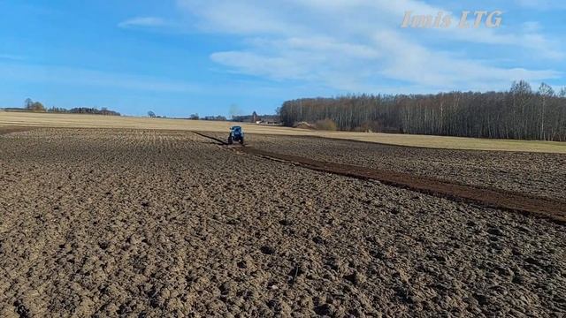 Трактор Т-40АП, работа с простым шлейфом.