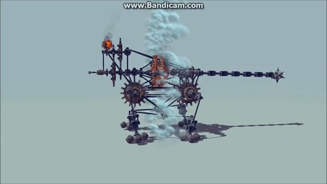 Steam Turbine powered Quadrupedal Walker!