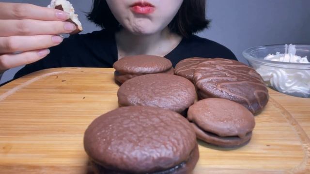 ❮ mukbang/asmr❯チョコパイ/板チョコアイス/초콜릿디저트/판초콜릿아이스/chocolatesweets🍫❤️