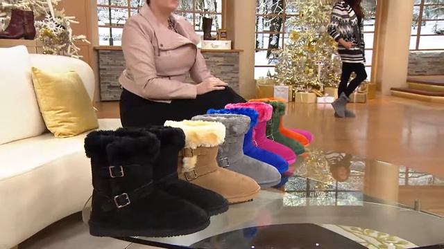 Lamo Suede Water Resistant Boots w/ Faux Fur - Cresson with Jane Treacy