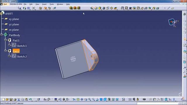 CATIA V5/V6 Tutorial | Shaft Part Design Step-by-Step