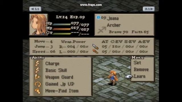 Final Fantasy Tactics Ganhando JP