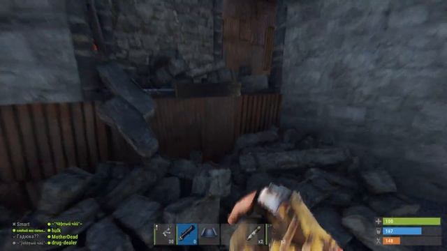 Рейд забитой ЛУТОМ базы зергов в Rust Раст