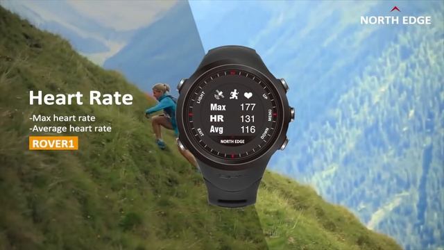 NORTH EDGE watch with GPS altimeter compass barometer heart rate monitor for Running mountaineering