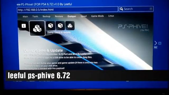 Ps4 hen 6.72 leeful PS-PHIVE review || ps4 jailbreak 6.72 new host